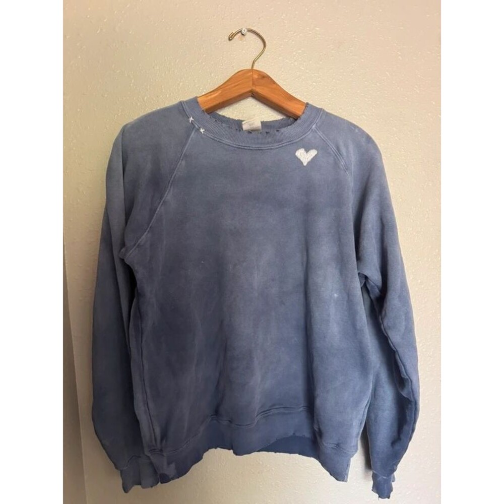 ISMBS blue distressed sweatshirt USA, I stole my boyfriends Sweatshirt
